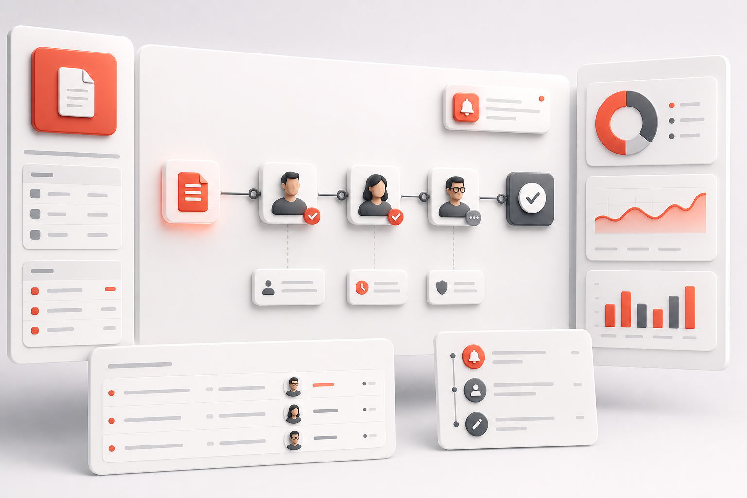 Digital workflow and approval management system