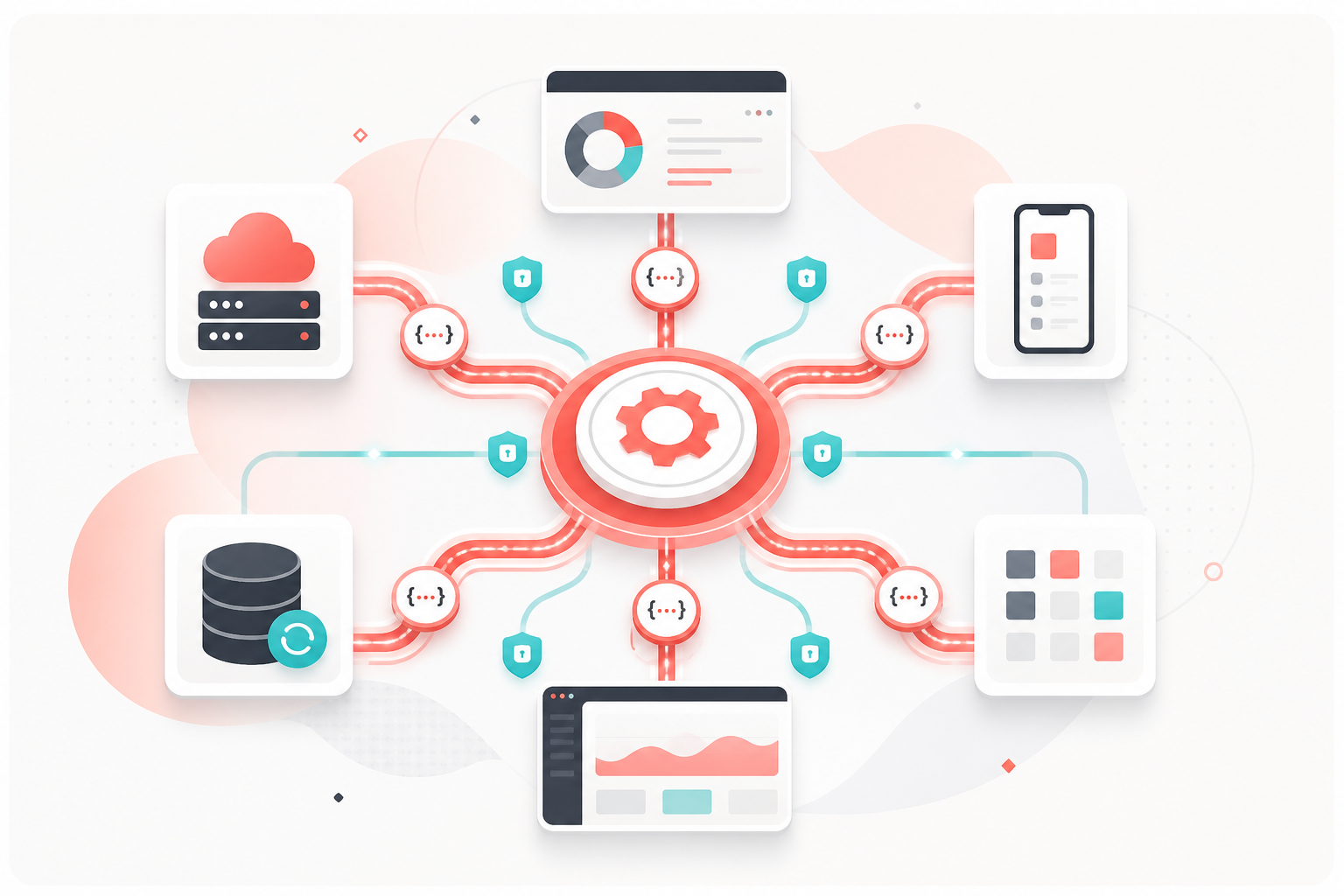 API & System Integration illustration by Techbela