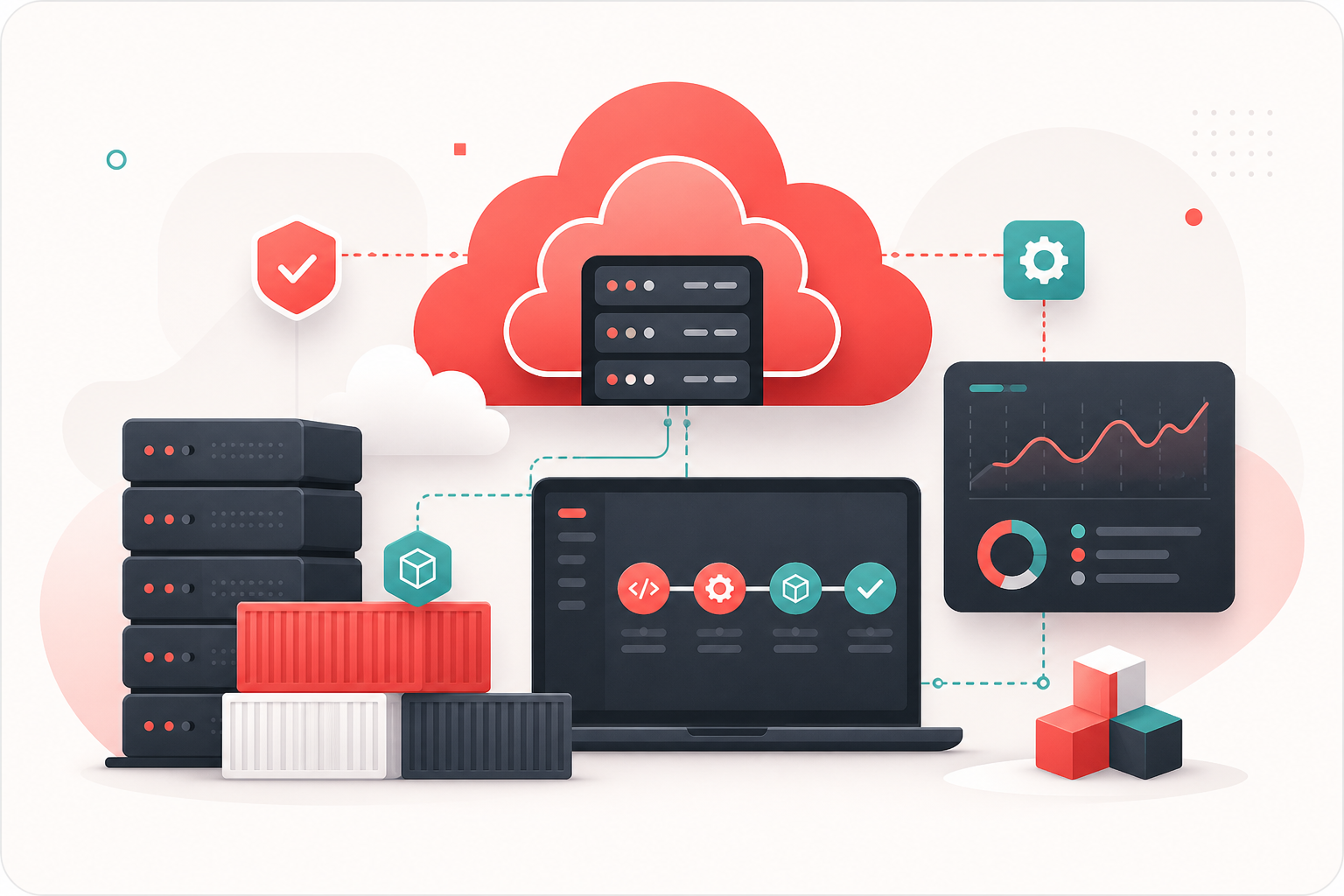 Cloud & DevOps illustration by Techbela