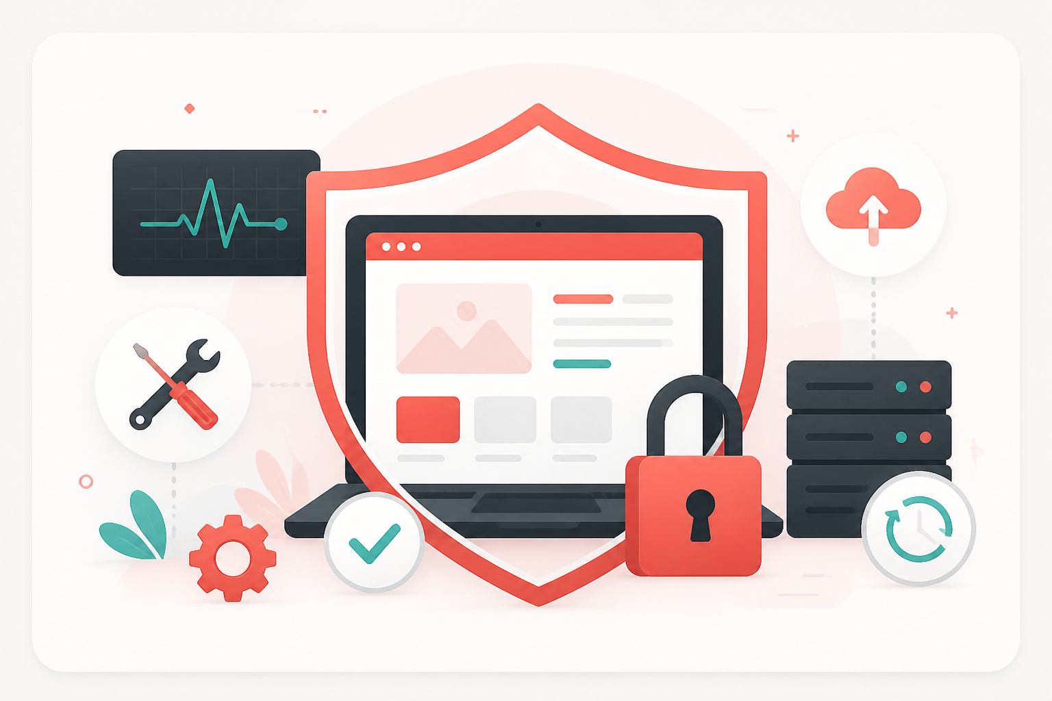Security & Maintenance illustration by Techbela