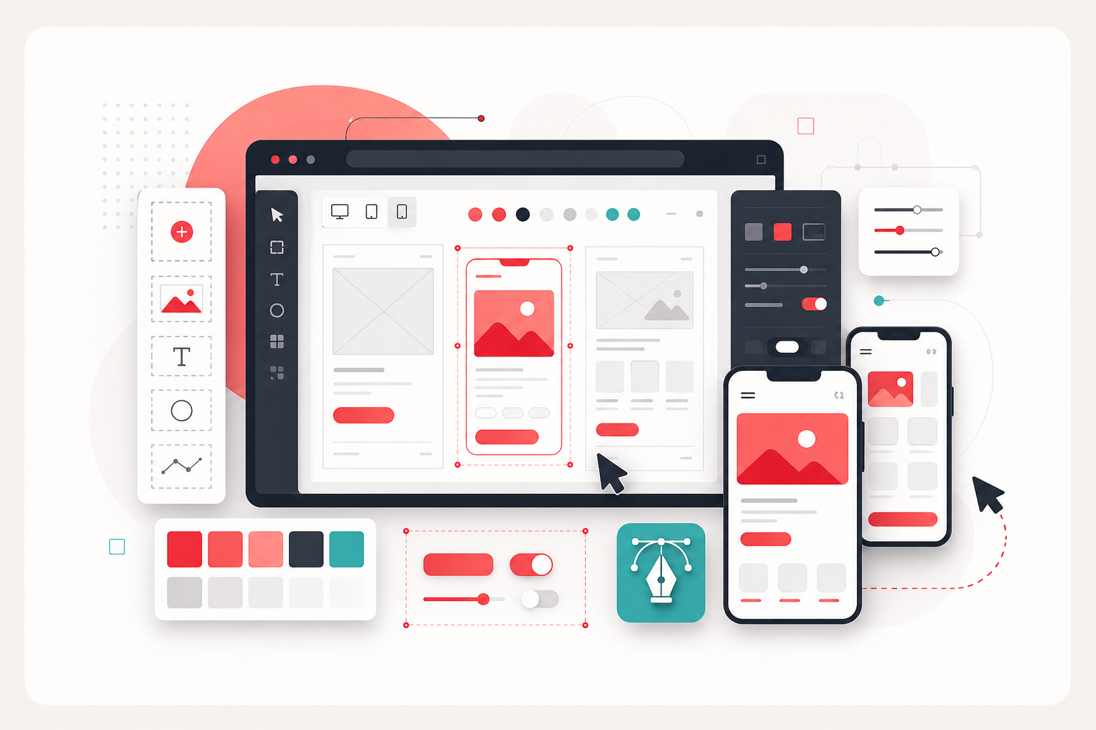 UI/UX Design illustration by Techbela